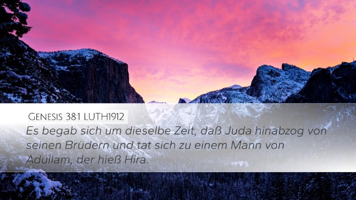 Genesis 38:1 LUTH1912 Desktop Wallpaper - Es begab sich um dieselbe Zeit, daß Juda - Desktop Bible Verse Wallpaper