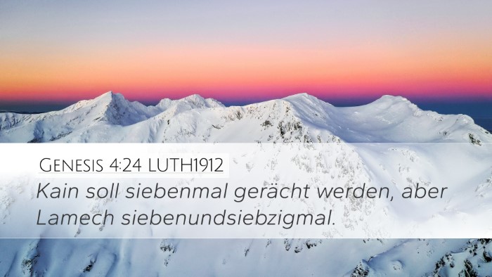 Genesis 4:24 LUTH1912 Bible Verse Image