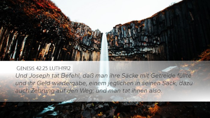 Genesis 42:25 LUTH1912 Bible Verse Image