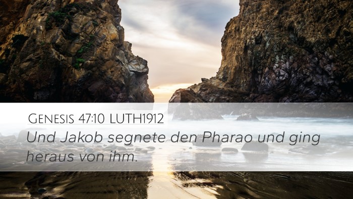 Genesis 47:10 LUTH1912 Bible Verse Image