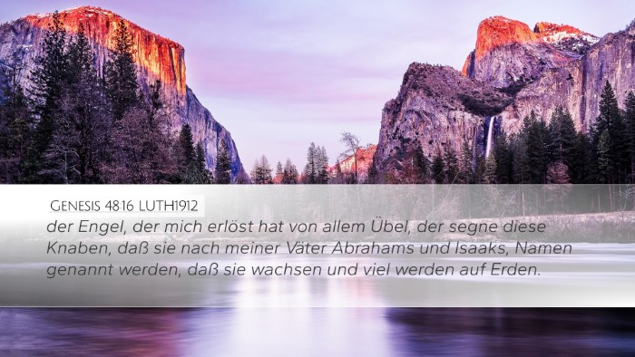 Genesis 48:16 LUTH1912 Bible Verse Image