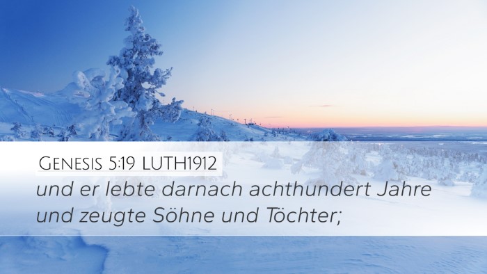 Genesis 5:19 LUTH1912 Bible Verse Image