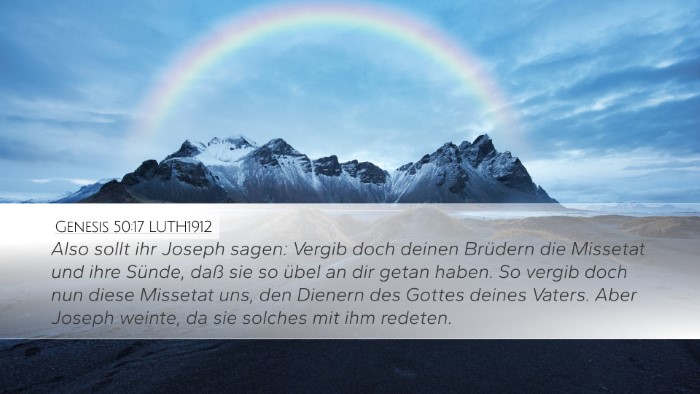 Genesis 50:17 LUTH1912 Bible Verse Image