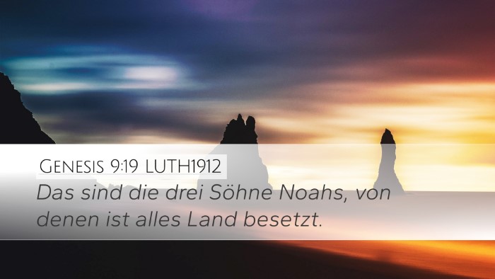 Genesis 9:19 LUTH1912 Bible Verse Image