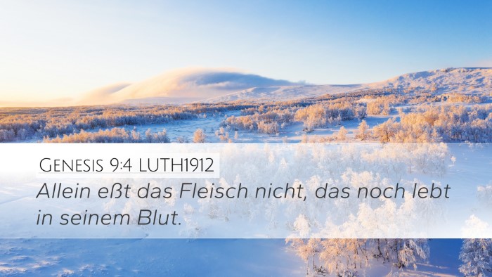 Genesis 9:4 LUTH1912 Bible Verse Image