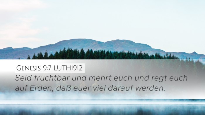 Genesis 9:7 LUTH1912 Bible Verse Image