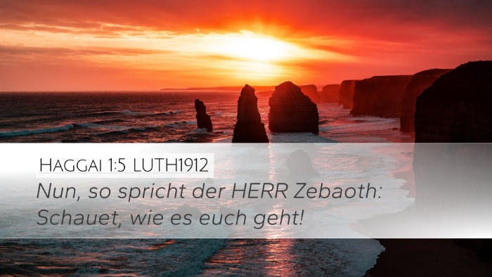 Haggai 1:5 LUTH1912 Bible Verse Image
