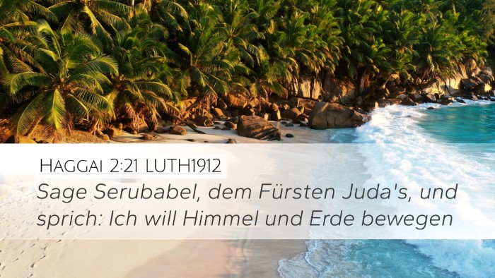 Haggai 2:21 LUTH1912 Bible Verse Image