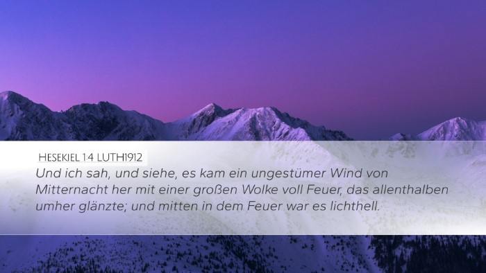 Hesekiel 1:4 LUTH1912 Bible Verse Image