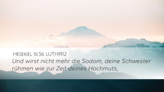 Hesekiel 16:56 LUTH1912 Bible Verse Image