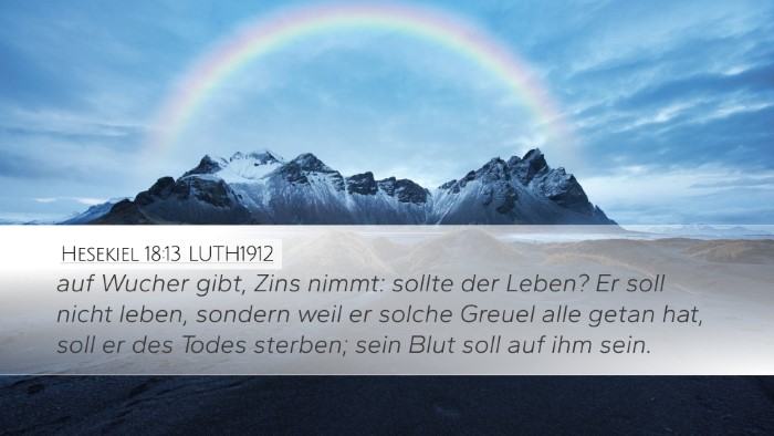 Hesekiel 18:13 LUTH1912 Bible Verse Image