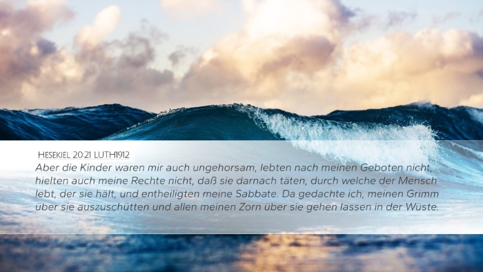 Hesekiel 20:21 LUTH1912 Bible Verse Image