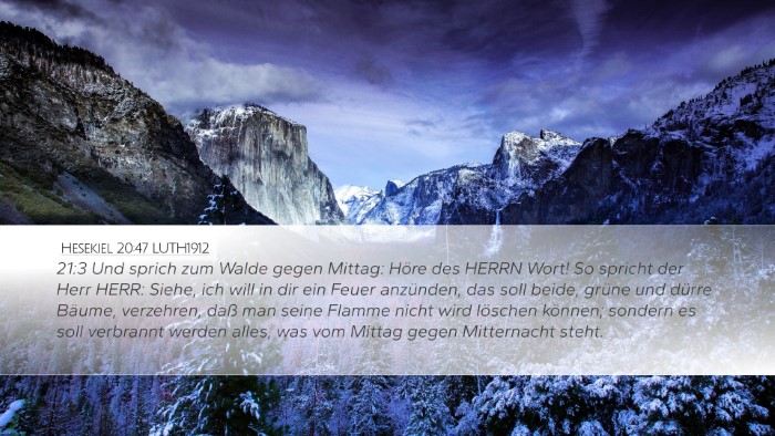 Hesekiel 20:47 LUTH1912 Bible Verse Image