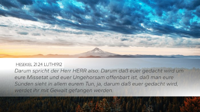 Hesekiel 21:24 LUTH1912 Bible Verse Image