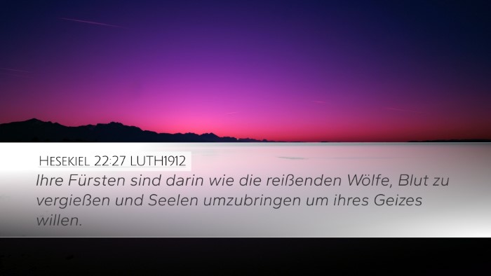 Hesekiel 22:27 LUTH1912 Bible Verse Image