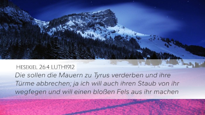 Hesekiel 26:4 LUTH1912 Bible Verse Image