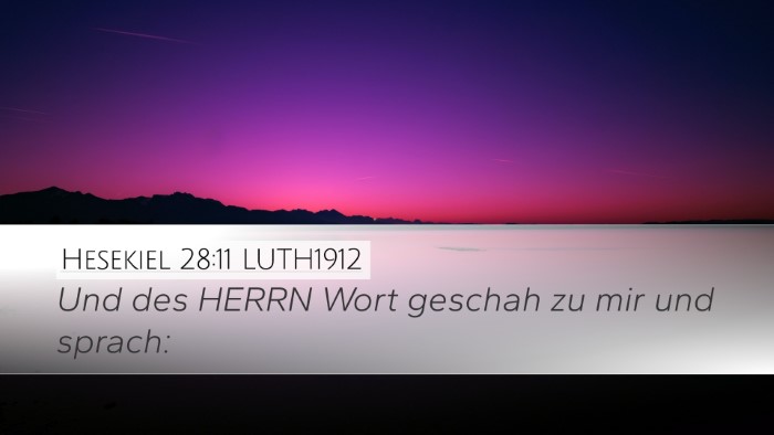 Hesekiel 28:11 LUTH1912 Bible Verse Image