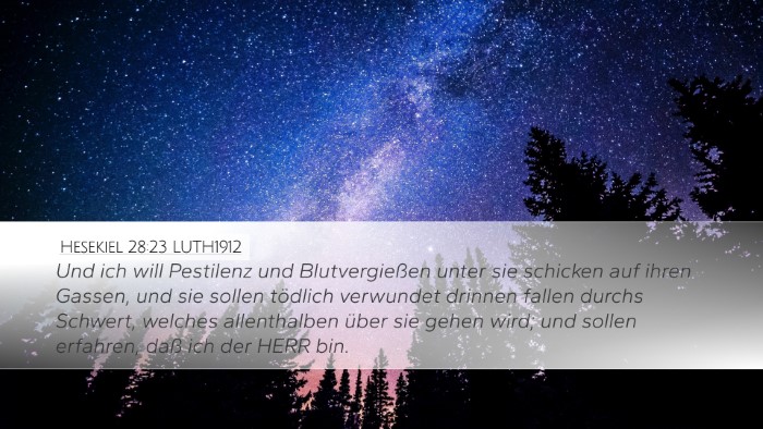 Hesekiel 28:23 LUTH1912 Bible Verse Image