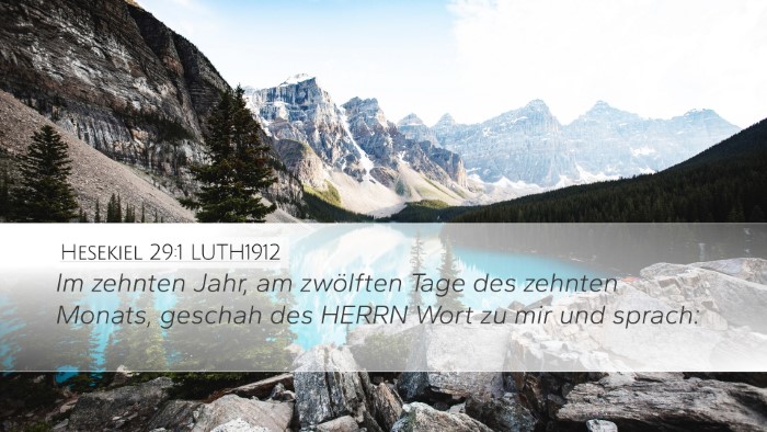 Hesekiel 29:1 LUTH1912 Bible Verse Image