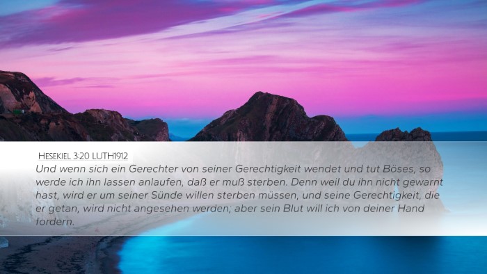 Hesekiel 3:20 LUTH1912 Bible Verse Image