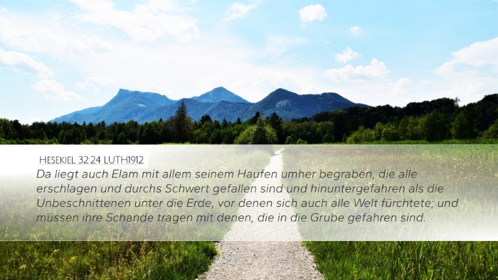 Hesekiel 32:24 LUTH1912 Bible Verse Image