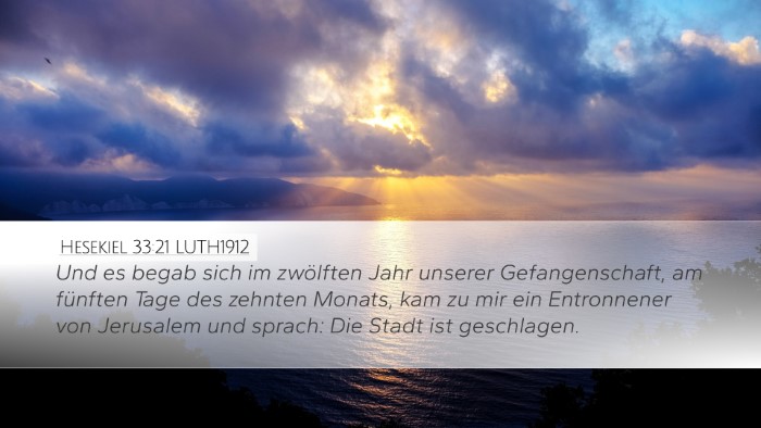 Hesekiel 33:21 LUTH1912 Bible Verse Image