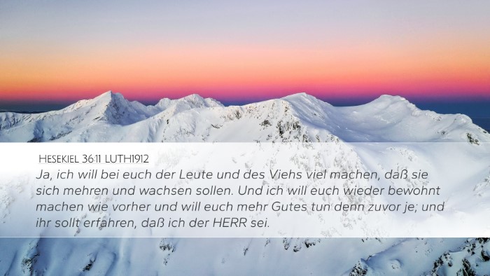 Hesekiel 36:11 LUTH1912 Bible Verse Image