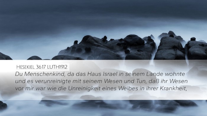 Hesekiel 36:17 LUTH1912 Bible Verse Image
