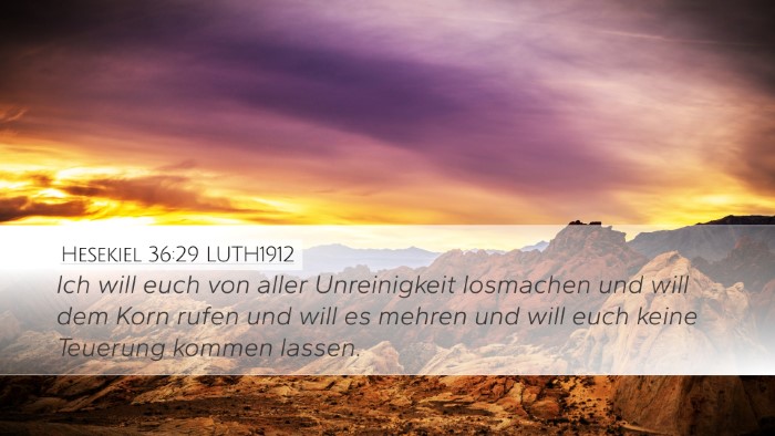 Hesekiel 36:29 LUTH1912 Bible Verse Image
