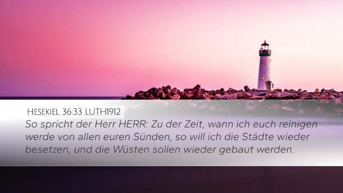 Hesekiel 36:33 LUTH1912 Bible Verse Image