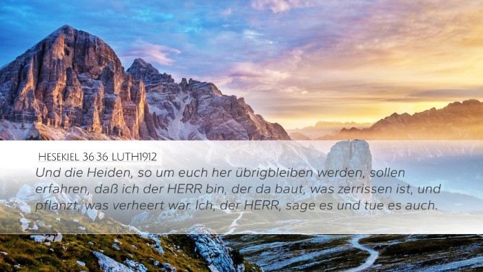 Hesekiel 36:36 LUTH1912 Bible Verse Image