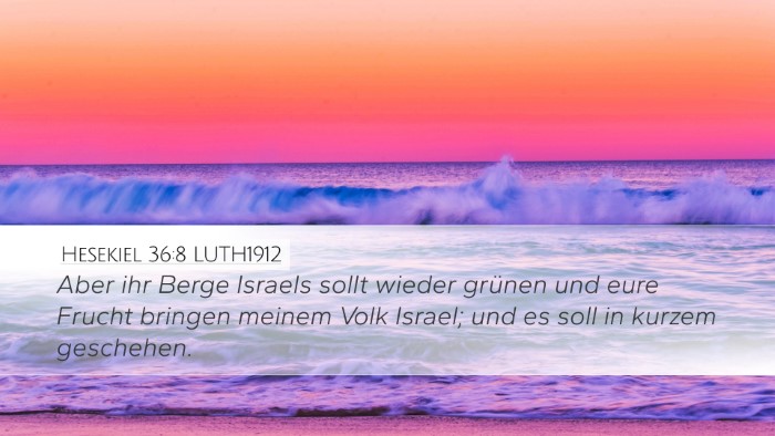 Hesekiel 36:8 LUTH1912 Bible Verse Image