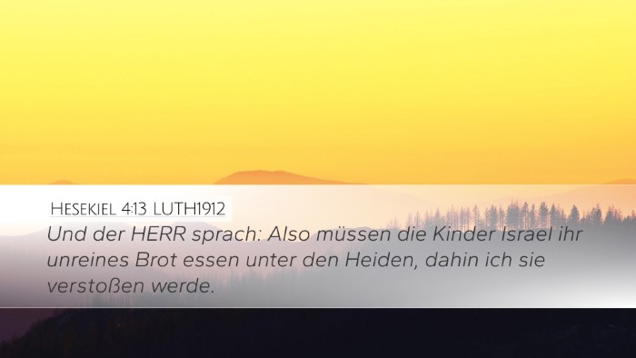 Hesekiel 4:13 LUTH1912 Bible Verse Image