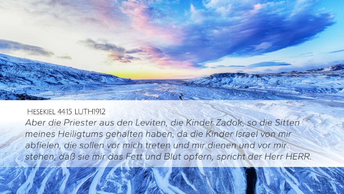 Hesekiel 44:15 LUTH1912 Bible Verse Image