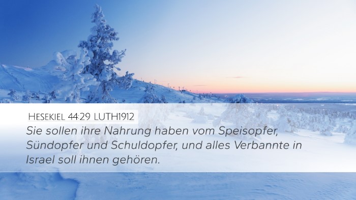Hesekiel 44:29 LUTH1912 Bible Verse Image
