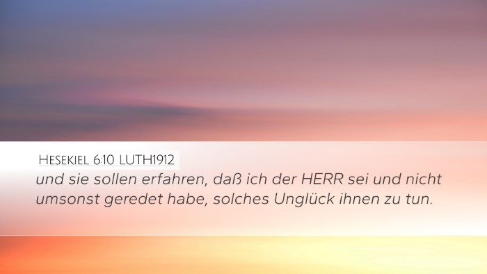 Hesekiel 6:10 LUTH1912 Bible Verse Image