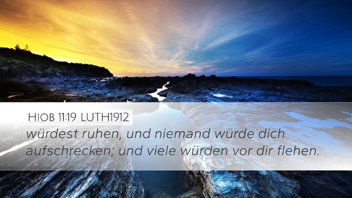 Hiob 11:19 LUTH1912 Bible Verse Image