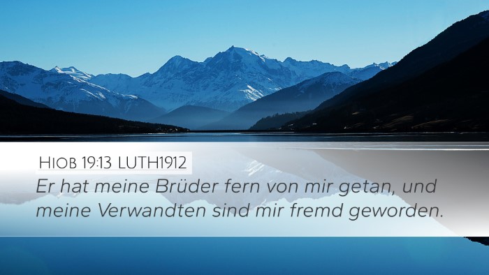 Hiob 19:13 LUTH1912 Bible Verse Image
