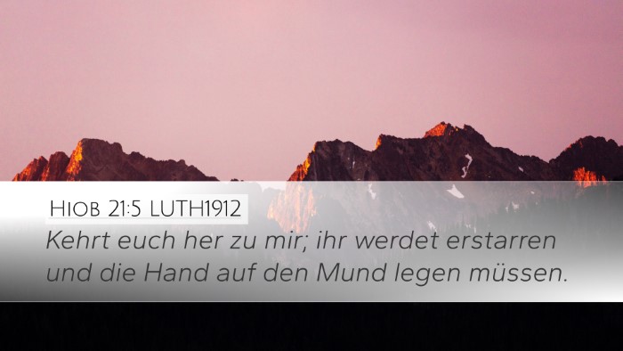 Hiob 21:5 LUTH1912 Bible Verse Image