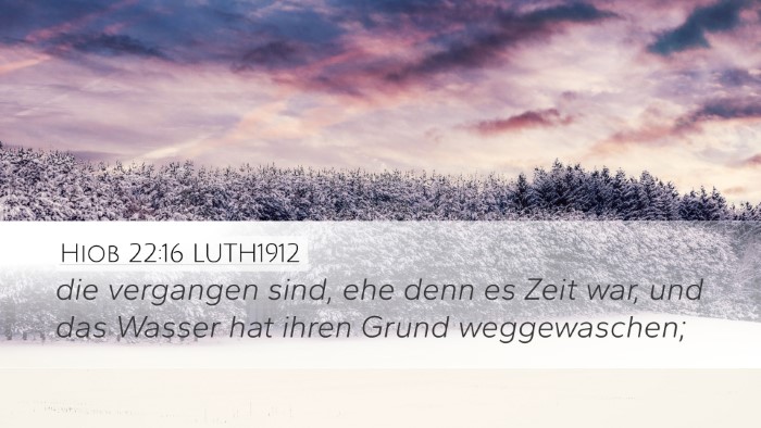 Hiob 22:16 LUTH1912 Bible Verse Image