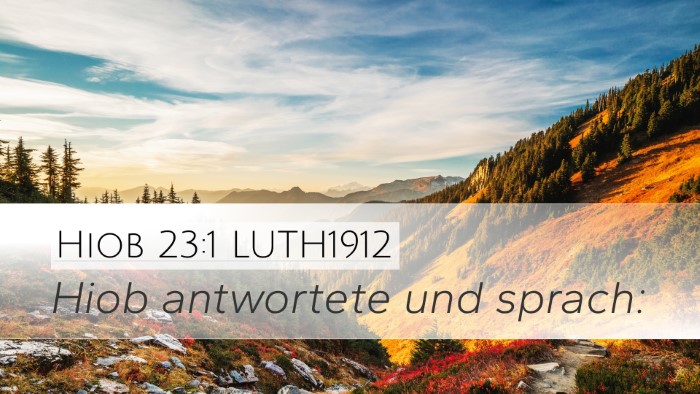 Hiob 23:1 LUTH1912 Desktop Wallpaper - Hiob antwortete und - Desktop Bible Verse Wallpaper