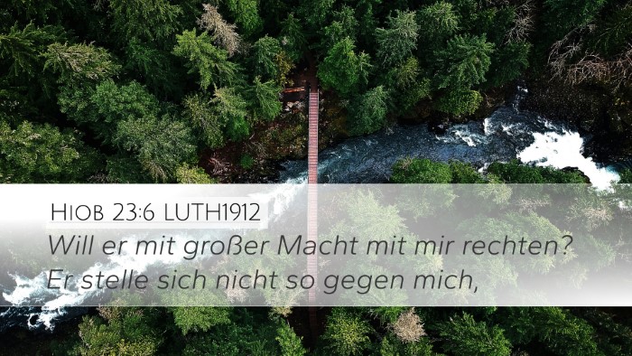 Hiob 23:6 LUTH1912 Bible Verse Image