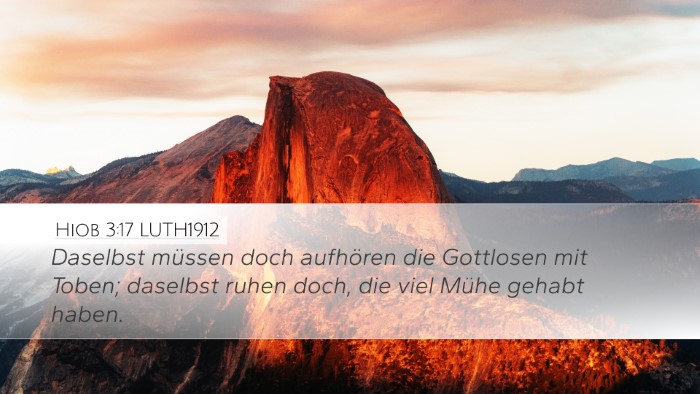 Hiob 3:17 LUTH1912 Bible Verse Image