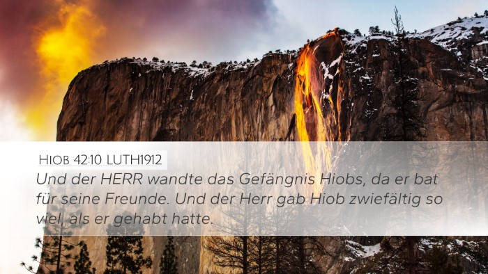 Hiob 42:10 LUTH1912 Bible Verse Image
