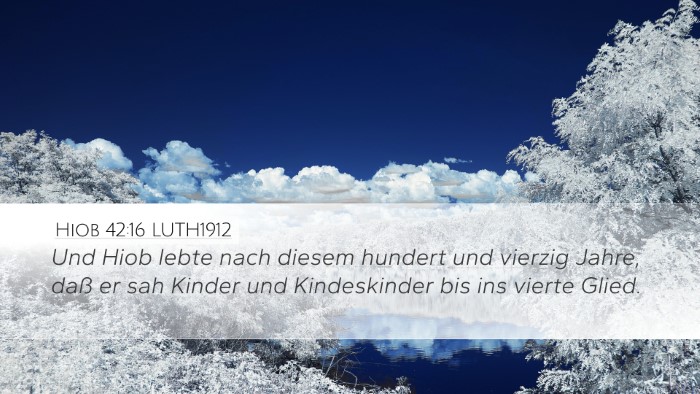 Hiob 42:16 LUTH1912 Bible Verse Image