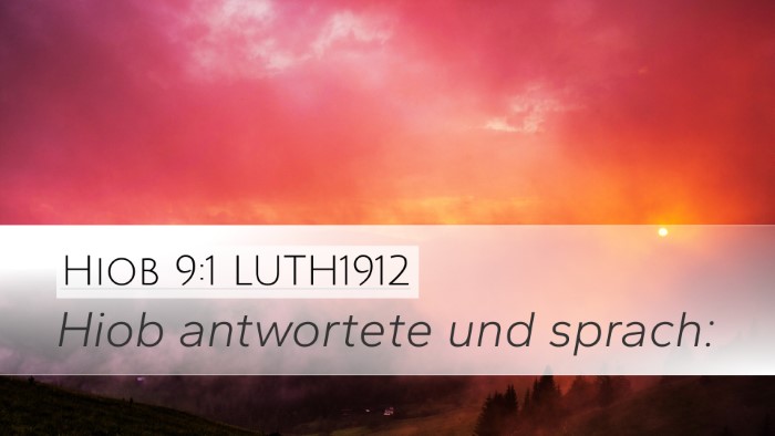 Hiob 9:1 LUTH1912 Desktop Wallpaper - Hiob antwortete und - Desktop Bible Verse Wallpaper