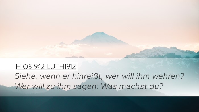 Hiob 9:12 LUTH1912 Bible Verse Image