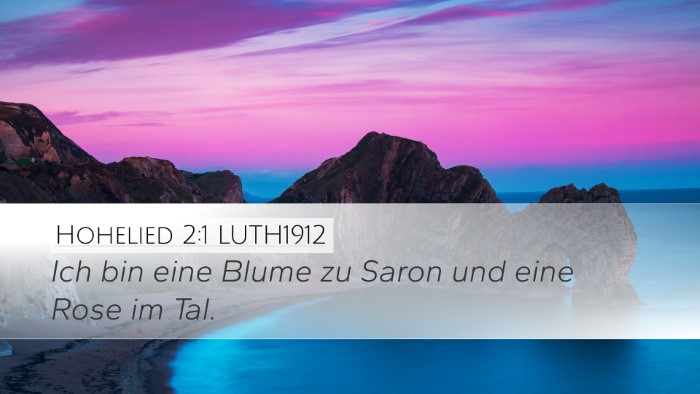 Hohelied 2:1 LUTH1912 Desktop Wallpaper - Ich bin eine Blume zu Saron und eine Rose im - Desktop Bible Verse Wallpaper