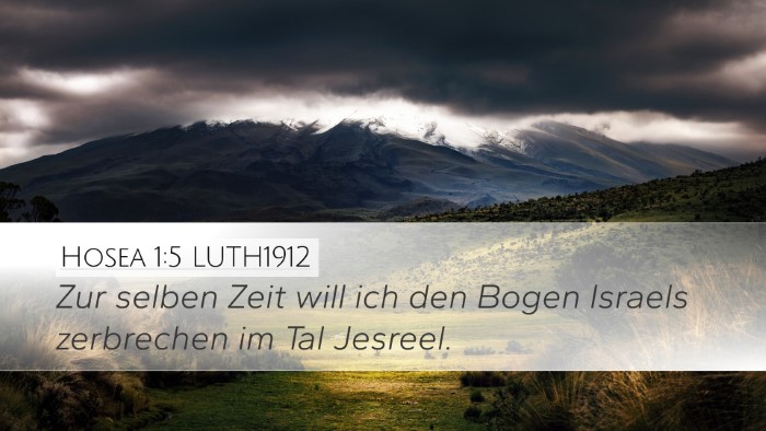 Hosea 1:5 LUTH1912 Bible Verse Image