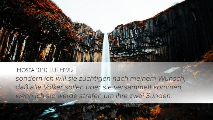 Hosea 10:10 LUTH1912 Bible Verse Image